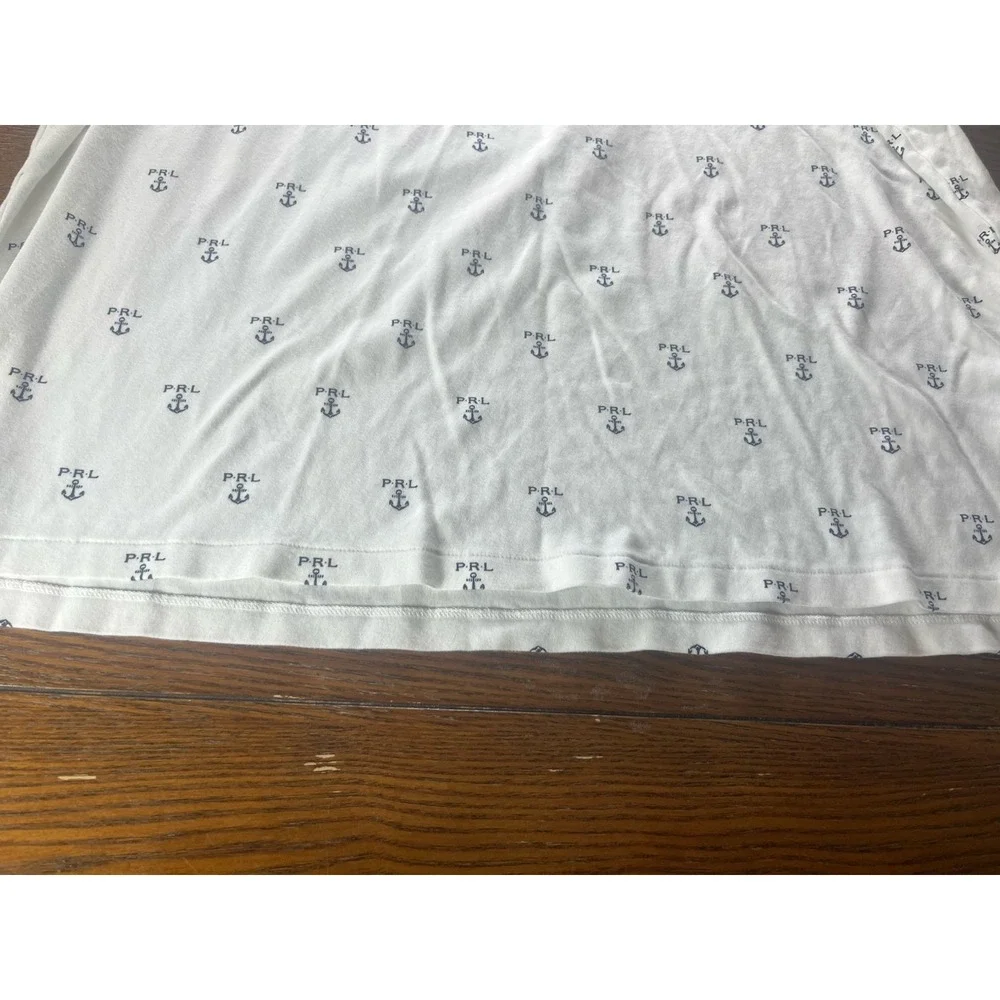 Polo Ralph Lauren Men's Size XL Classic Allover Print Anchor PRL Polo Shirt
